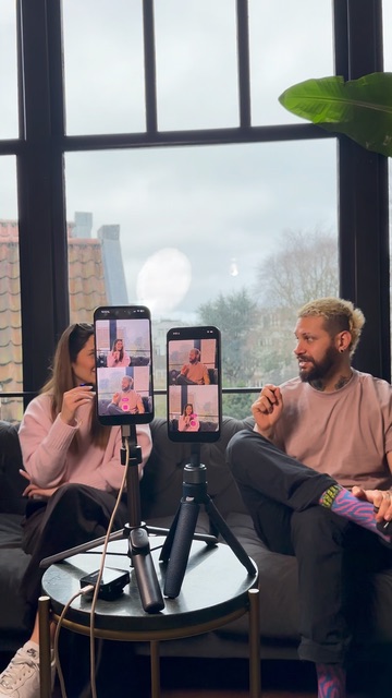 Two iPhones Make a Podcast Studio