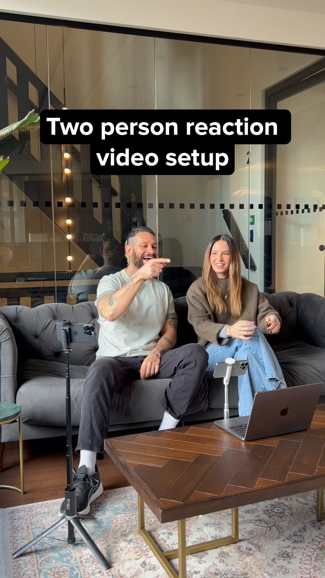 How to Film a Two-Person Reaction Video with Just Two Phones